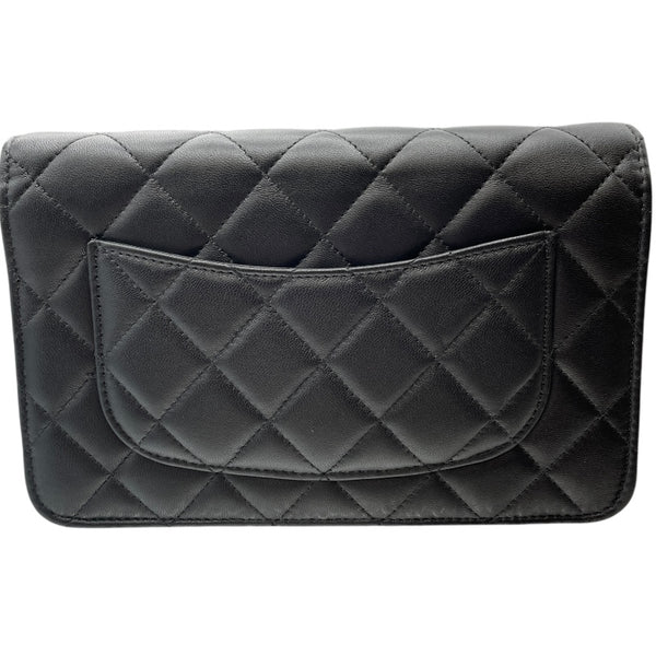 シャネル CHANEL マトラッセ チェーンウォレット AP0250 ブラック GD金具 ラムスキン レディース 長財布