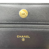 シャネル CHANEL マトラッセ チェーンウォレット AP0250 ブラック GD金具 ラムスキン レディース 長財布