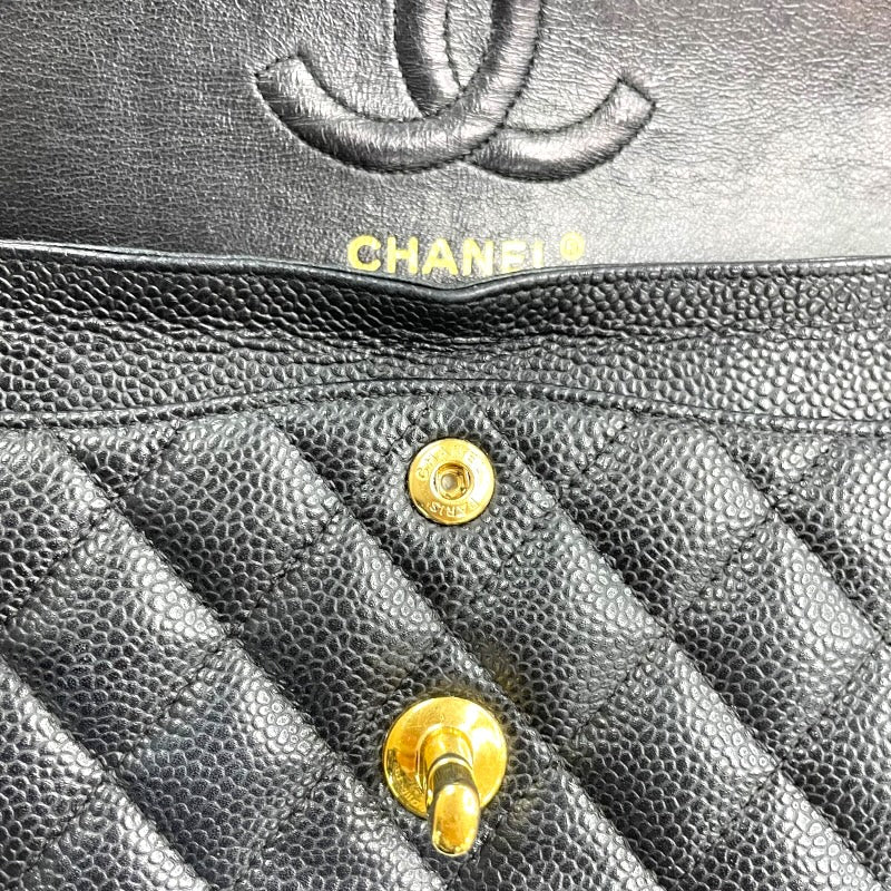 シャネル CHANEL マトラッセ23 A01113 12番台 ブラック GD金具 キャビアスキン レディース ショルダーバッグ