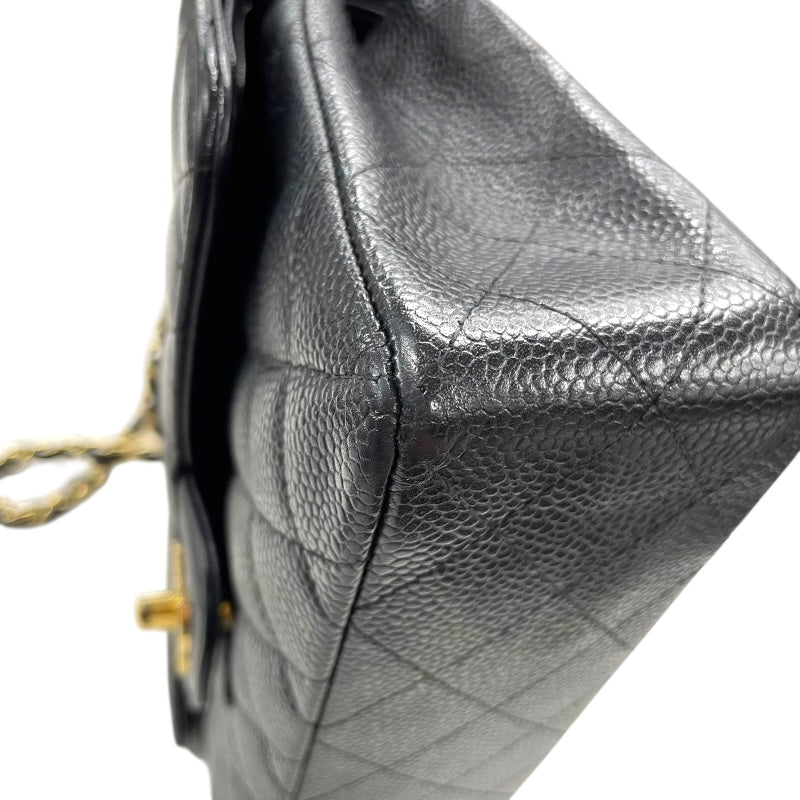 シャネル CHANEL マトラッセ23 A01113 12番台 ブラック GD金具 キャビアスキン レディース ショルダーバッグ
