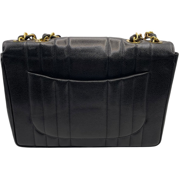 シャネル CHANEL マドモアゼル チェーンショルダーバッグ ブラック キャビアスキン レディース ショルダーバッグ
