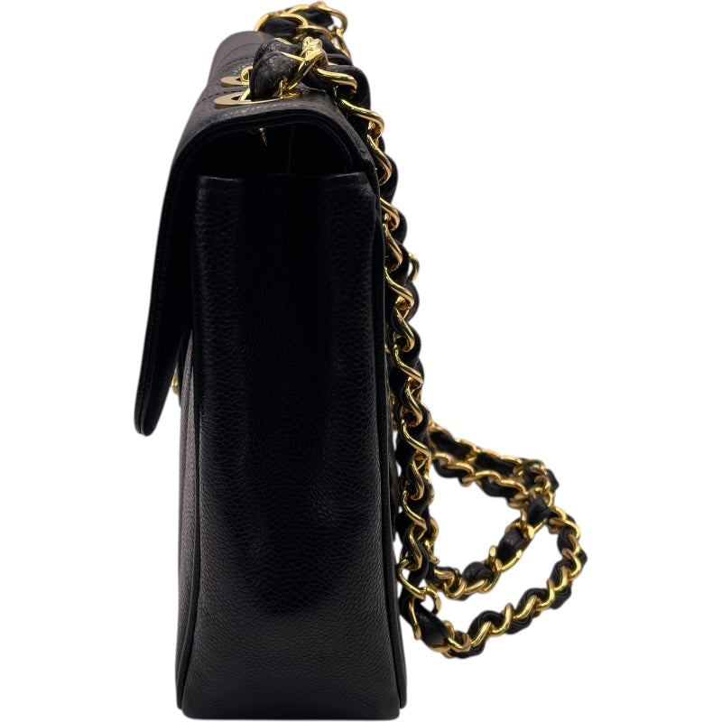 シャネル CHANEL マドモアゼル チェーンショルダーバッグ ブラック キャビアスキン レディース ショルダーバッグ