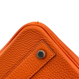 エルメス HERMES バーキン40 □O刻 オレンジ SV金具 トゴ レディース ハンドバッグ