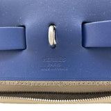 エルメス HERMES エールバッグジップMM Z刻印 ブルーサフィール SV金具 トワル・ハンター レディース ハンドバッグ