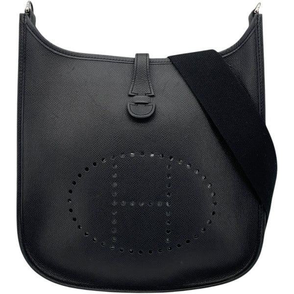 エルメス HERMES エヴリン2 PM □J刻 ブラック SV金具 エプソン レディース ショルダーバッグ