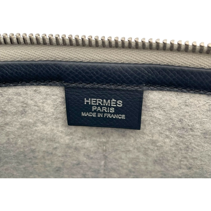 エルメス HERMES トゥードゥ29 D刻 ブルーインディゴ/ライトグレー/ジョーヌナブル/SV フェルト･エプソン メンズ クラッチバッグ