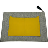 エルメス HERMES トゥードゥ29 D刻 ブルーインディゴ/ライトグレー/ジョーヌナブル/SV フェルト･エプソン メンズ クラッチバッグ