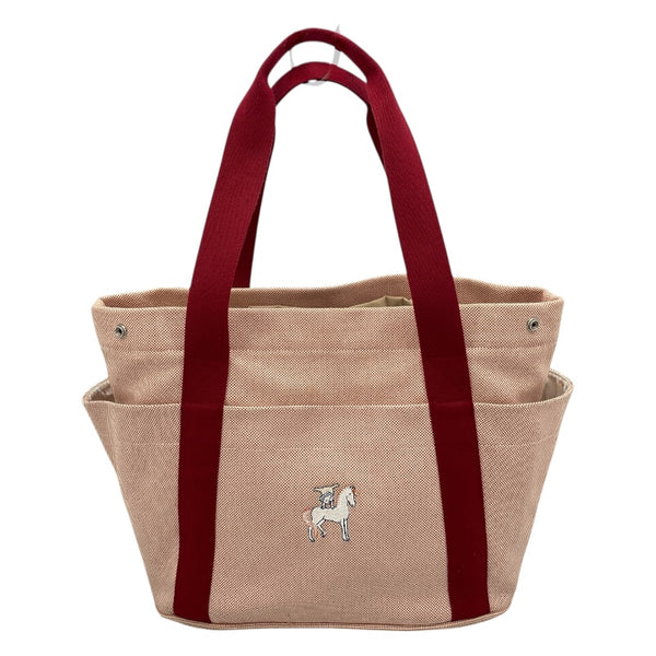 エルメス HERMES カブリオル　マザーズバッグ テラコッタ SV金具 トワル レディース トートバッグ