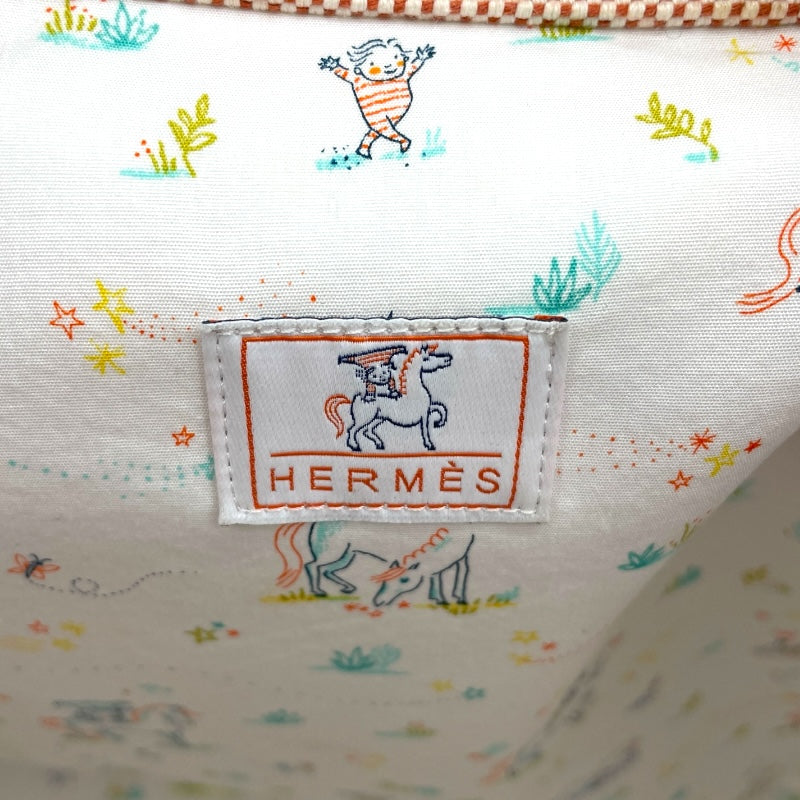 エルメス HERMES カブリオル　マザーズバッグ テラコッタ SV金具 トワル レディース トートバッグ