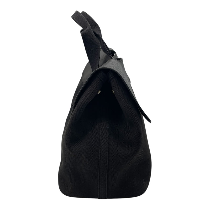 エルメス HERMES ヴァルパラインPM □J刻 ブラック SV金具 トワル レディース ハンドバッグ