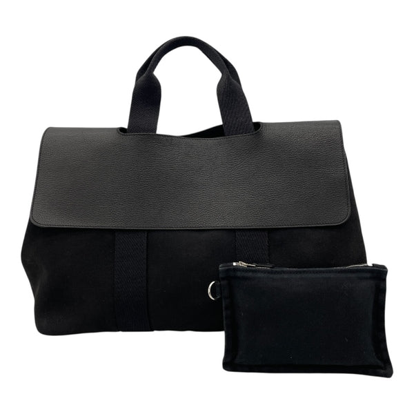 エルメス HERMES ヴァルパラインPM □J刻 ブラック SV金具 トワル レディース ハンドバッグ