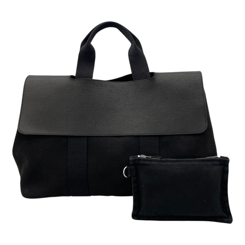 エルメス HERMES ヴァルパラインPM □J刻 ブラック SV金具 トワル レディース ハンドバッグ