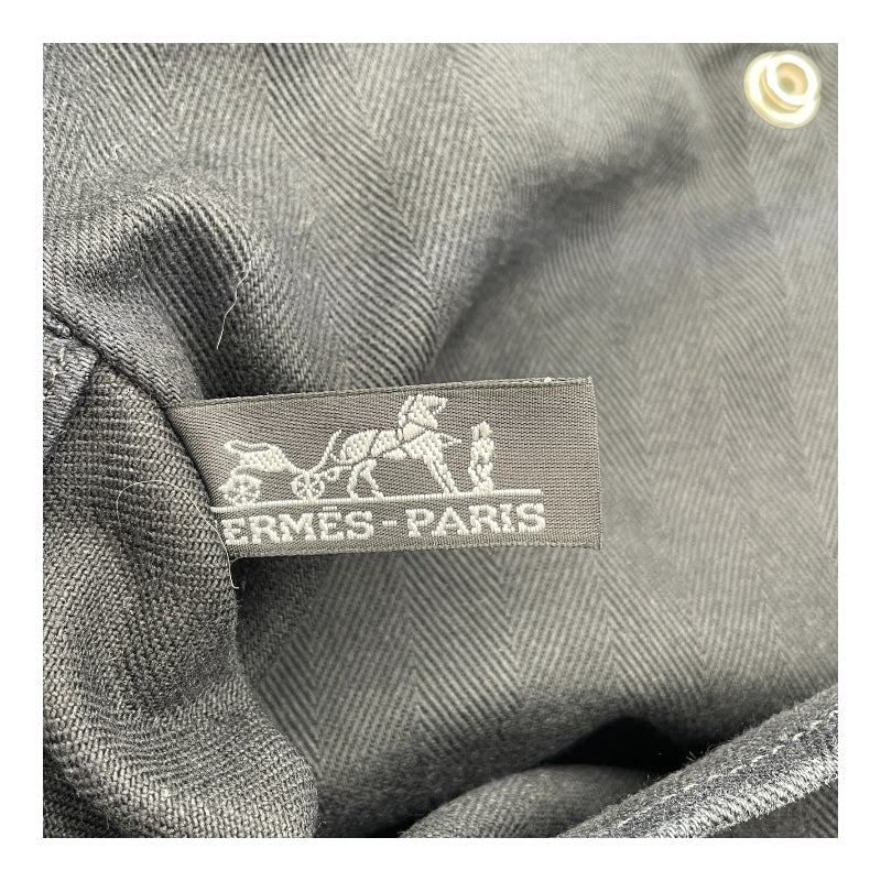 エルメス HERMES ヴァルパラインPM □J刻 ブラック SV金具 トワル レディース ハンドバッグ