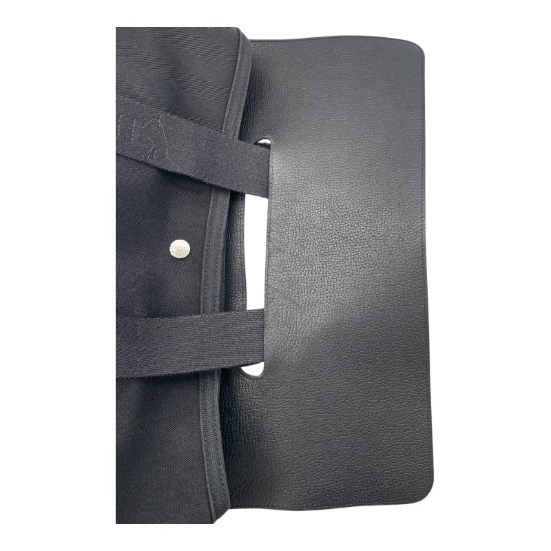 エルメス HERMES ヴァルパラインPM □J刻 ブラック SV金具 トワル レディース ハンドバッグ