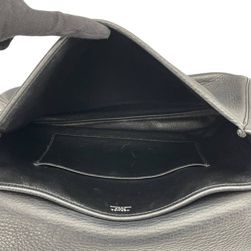 エルメス HERMES クリスティーヌ 刻印不明 ブラック SV金具 トリヨン レディース ショルダーバッグ