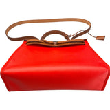 エルメス HERMES エールバッグジップPM U刻印 ローズテキサス SV金具 トワルアッシュ/ベルリンヌ/ヴァッシュハンター レディース ショルダーバッグ