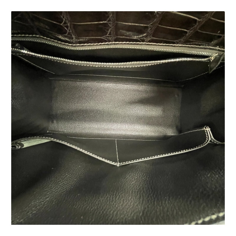 エルメス HERMES ケリー28 外縫い □G刻 グリフォンセ SV金具 ニロティカス レディース ハンドバッグ