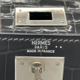 エルメス HERMES ケリー28 外縫い □G刻 グリフォンセ SV金具 ニロティカス レディース ハンドバッグ