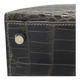 エルメス HERMES ケリー28 外縫い □G刻 グリフォンセ SV金具 ニロティカス レディース ハンドバッグ