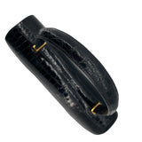 エルメス HERMES ピアノ 〇X刻 ブルーマリン GD金具 ポロサスリセ レディース ハンドバッグ