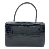 エルメス HERMES ピアノ 〇X刻 ブルーマリン GD金具 ポロサスリセ レディース ハンドバッグ