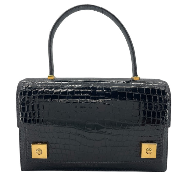 エルメス HERMES ピアノ 〇X刻 ブルーマリン GD金具 ポロサスリセ レディース ハンドバッグ