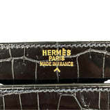 エルメス HERMES ピアノ 〇X刻 ブルーマリン GD金具 ポロサスリセ レディース ハンドバッグ