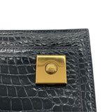 エルメス HERMES ピアノ 〇X刻 ブルーマリン GD金具 ポロサスリセ レディース ハンドバッグ