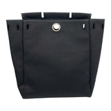 エルメス HERMES エールバッグPM □C刻 ブラック SV金具 トワル・ヴァッシュハンター レディース ハンドバッグ