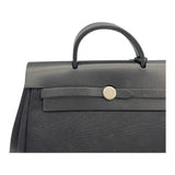 エルメス HERMES エールバッグPM □C刻 ブラック SV金具 トワル・ヴァッシュハンター レディース ハンドバッグ