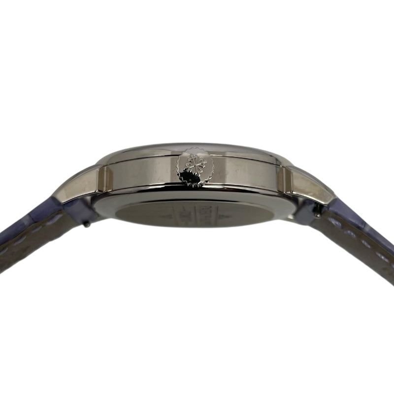 パテック・フィリップ PATEK PHILIPPE カラトラバ ウォッチアート グランド エキシビジョン 東京2023 6127G-010/7127G-010 ブルー/パープル K18WG/革ベルト 手巻き メンズ 腕時計