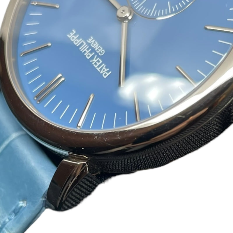 パテック・フィリップ PATEK PHILIPPE カラトラバ ウォッチアート グランド エキシビジョン 東京2023 6127G-010/7127G-010 ブルー/パープル K18WG/革ベルト 手巻き メンズ 腕時計