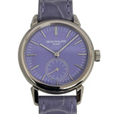 パテック・フィリップ PATEK PHILIPPE カラトラバ ウォッチアート グランド エキシビジョン 東京2023 6127G-010/7127G-010 ブルー/パープル K18WG/革ベルト 手巻き メンズ 腕時計