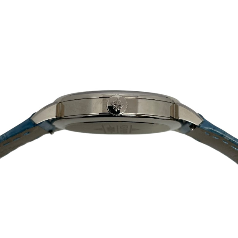 パテック・フィリップ PATEK PHILIPPE カラトラバ ウォッチアート グランド エキシビジョン 東京2023 6127G-010/7127G-010 ブルー/パープル K18WG/革ベルト 手巻き メンズ 腕時計