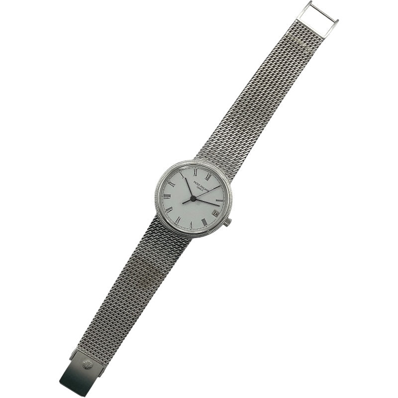 パテック・フィリップ PATEK PHILIPPE カラトラバ 3802/205 ホワイト K18WG 自動巻き ユニセックス 腕時計