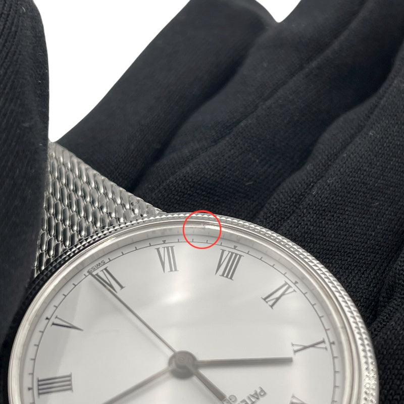 パテック・フィリップ PATEK PHILIPPE カラトラバ 3802/205 ホワイト K18WG 自動巻き ユニセックス 腕時計