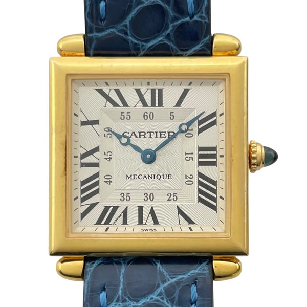 カルティエ Cartier タンク オピュ LM W1516956 シルバー K18YG レディース 腕時計
