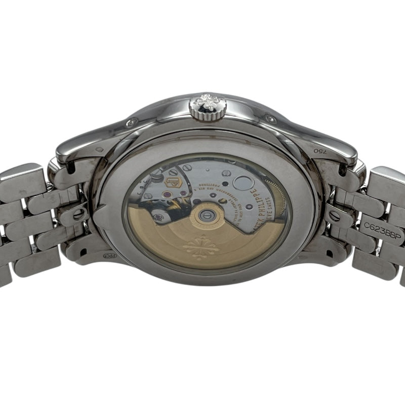 パテック・フィリップ PATEK PHILIPPE アニュアルカレンダー ムーンフェイズ 5396/1G-010 シルバー K18WG 自動巻き メンズ 腕時計