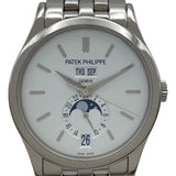 パテック・フィリップ PATEK PHILIPPE アニュアルカレンダー ムーンフェイズ 5396/1G-010 シルバー K18WG 自動巻き メンズ 腕時計