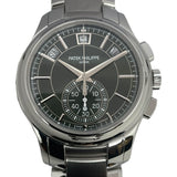 パテック・フィリップ PATEK PHILIPPE コンプリケーション アニュアルカレンダー フライバック クロノグラフ 5905/1A-001 オリーブグリーン SS 自動巻き メンズ 腕時計