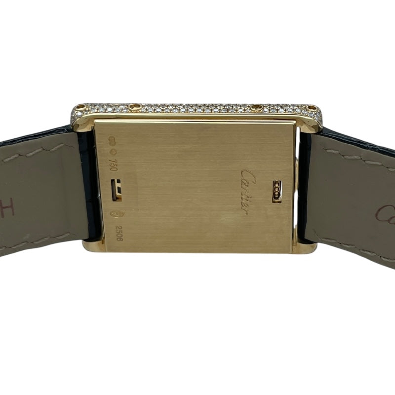 Cartier(カルティエ) 腕時計 タンクバスキュラントMM レディース SS/アリゲーターベルト アイボリー Cartier - Cartier(カルティエ) 腕時計 タンクバスキュラントMM