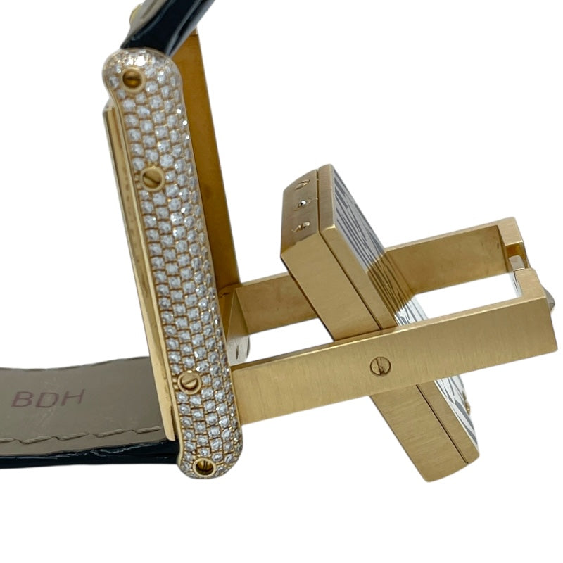 カルティエ Cartier タンク バスキュラント 20本限定 WA203751 アイボリー K18YG クオーツ レディース 腕時計