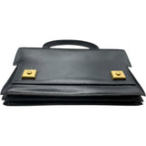 エルメス HERMES ピアノ 〇M刻印 ブラック GD金具 ボックスカーフ レディース ハンドバッグ