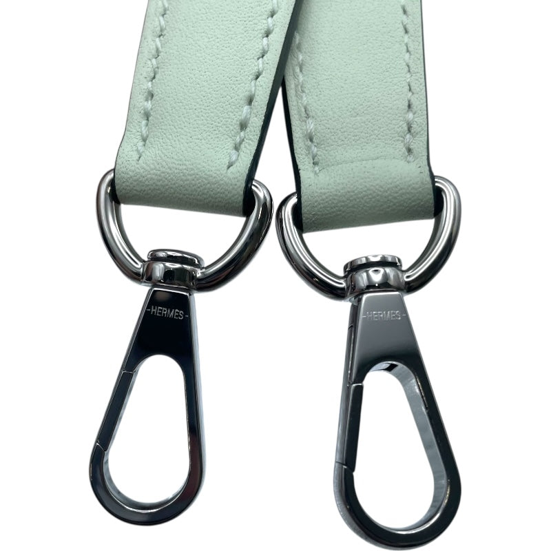 エルメス HERMES ネオエヴリンTPM W刻印 ミント/ヴェールフィズ/ブルーアズティック SV金具 トワル レディース ショルダーバッグ