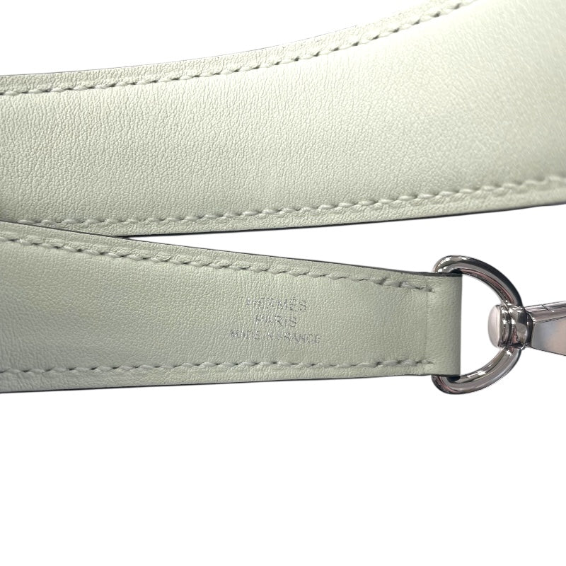 エルメス HERMES ネオエヴリンTPM W刻印 ミント/ヴェールフィズ/ブルーアズティック SV金具 トワル レディース ショルダーバッグ
