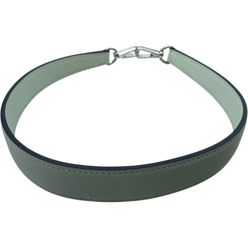 エルメス HERMES ネオエヴリンTPM W刻印 ミント/ヴェールフィズ/ブルーアズティック SV金具 トワル レディース ショルダーバッグ