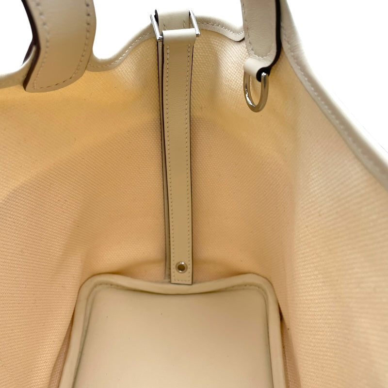 エルメス HERMES ピコタンロックPM カーゴ U刻印 ナタ SV金具 トワル・スイフト レディース ハンドバッグ