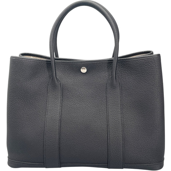 エルメス HERMES ガーデンパーティPM Y刻印 ブラック SV金具 ネゴンダ レディース ハンドバッグ