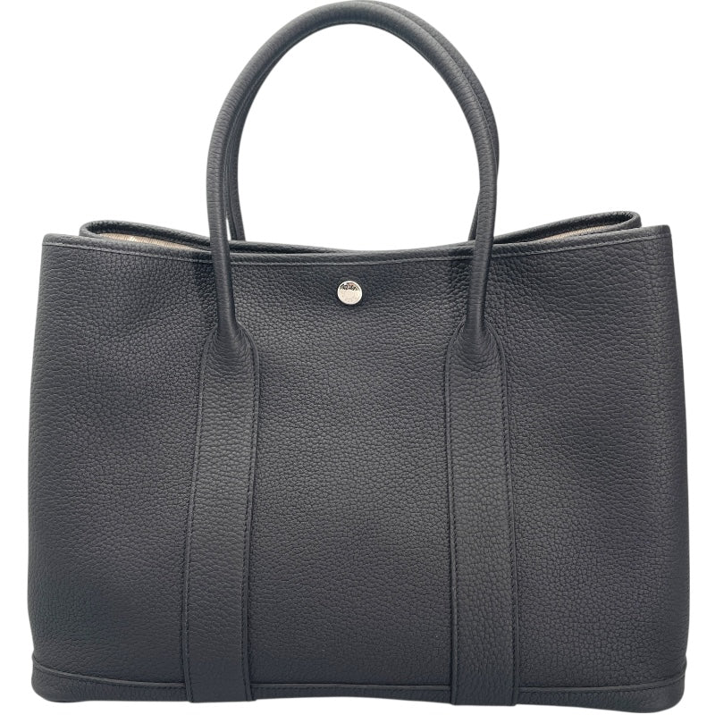エルメス HERMES ガーデンパーティPM Y刻印 ブラック SV金具 ネゴンダ レディース ハンドバッグ