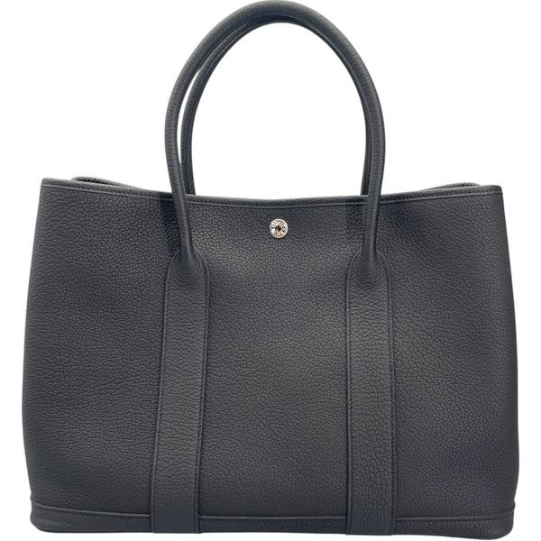 エルメス HERMES ガーデンパーティPM Y刻印 ブラック SV金具 ネゴンダ レディース ハンドバッグ